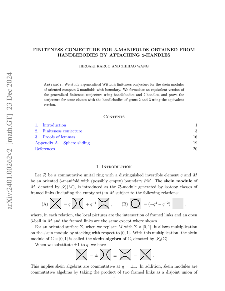 First page