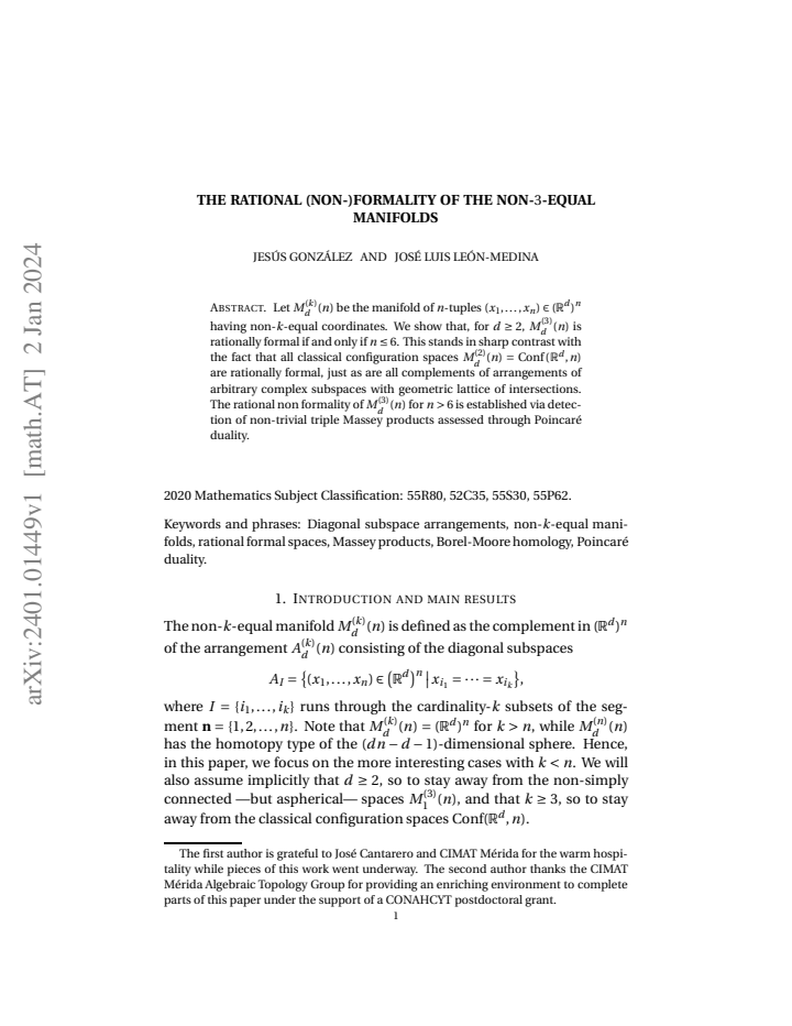 First page