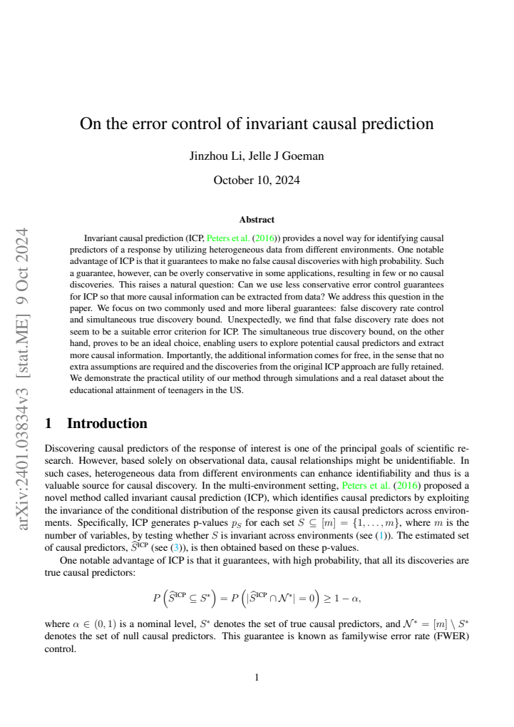 First page