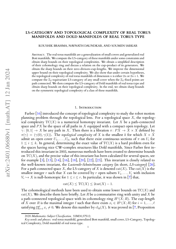 First page