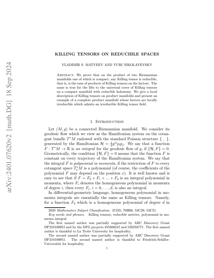 First page