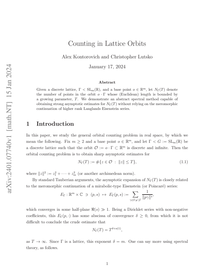 First page
