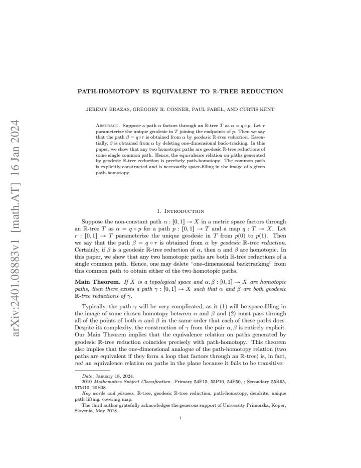 First page