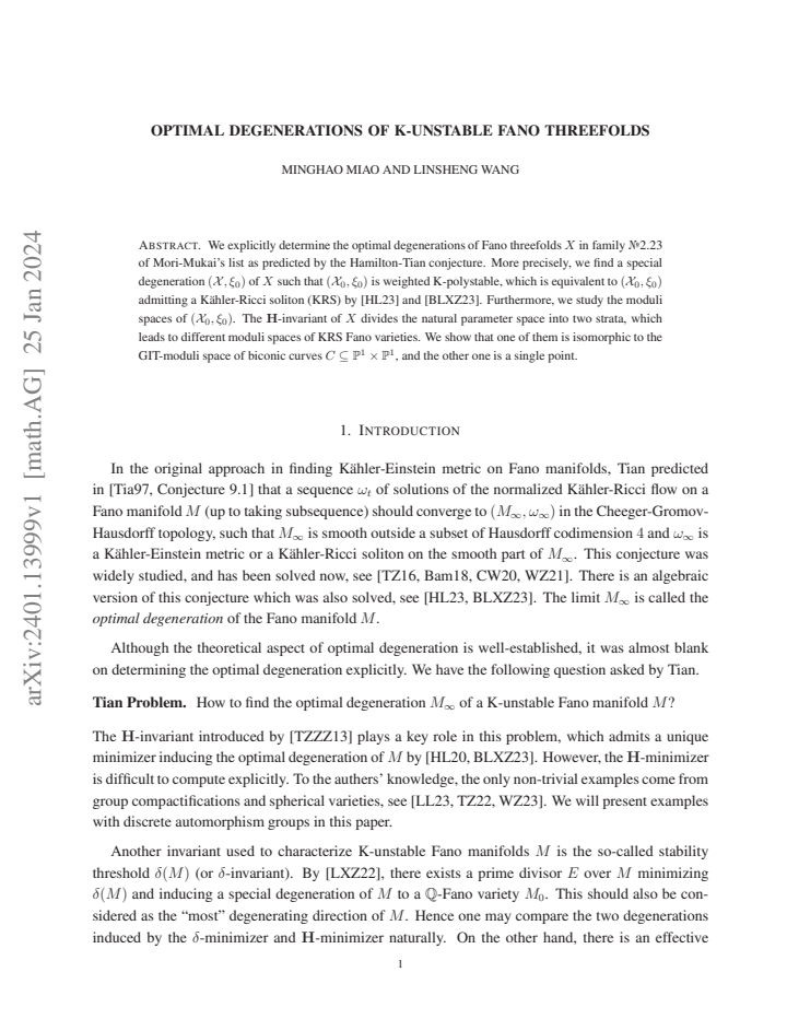 First page