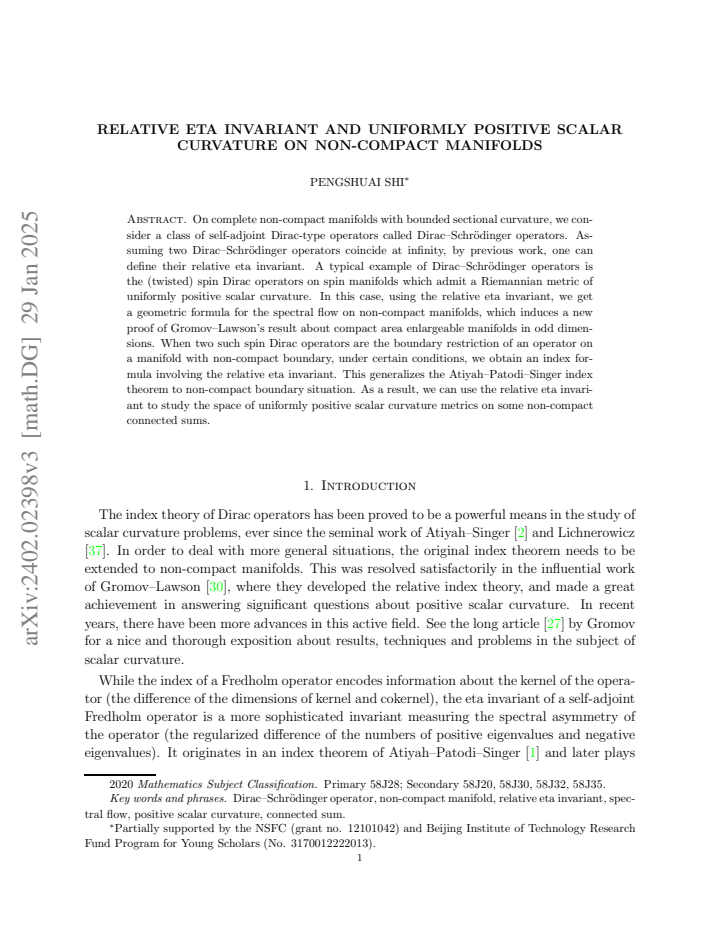 First page