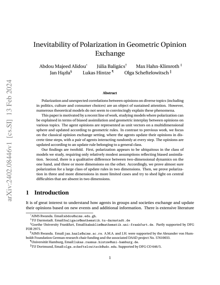 First page