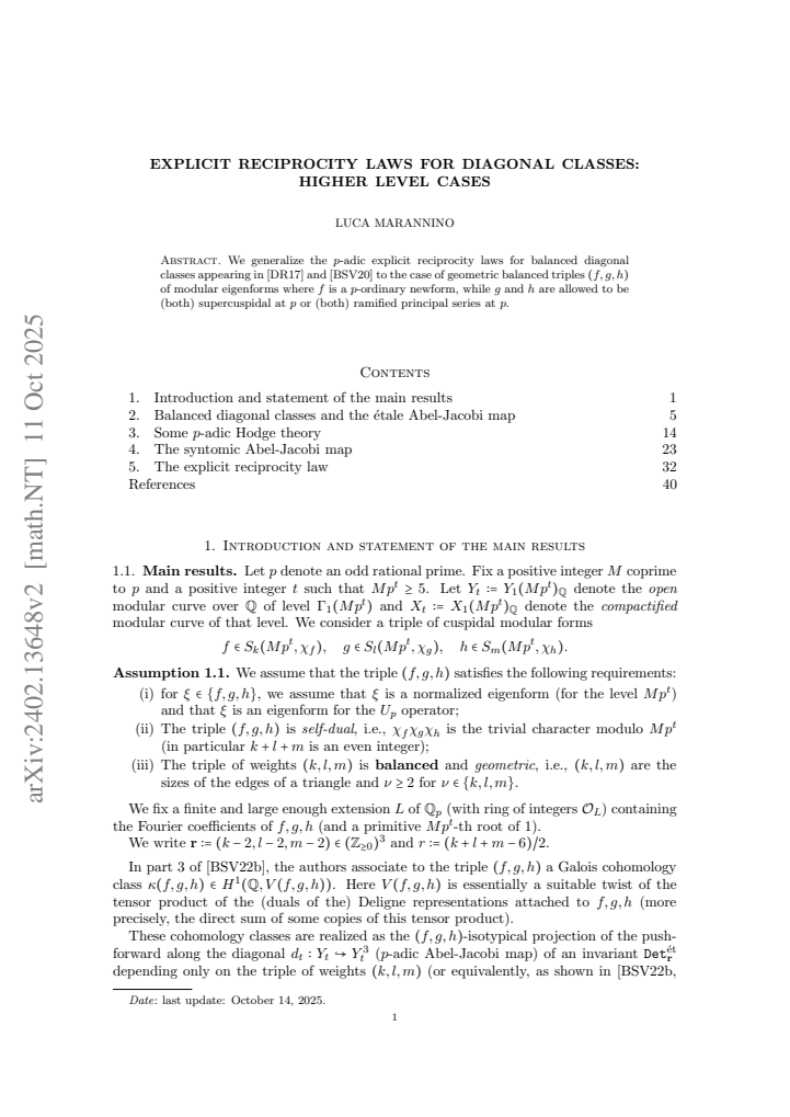 First page