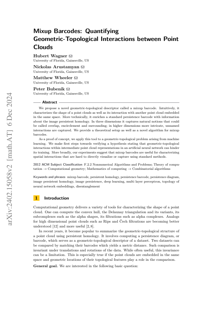 First page