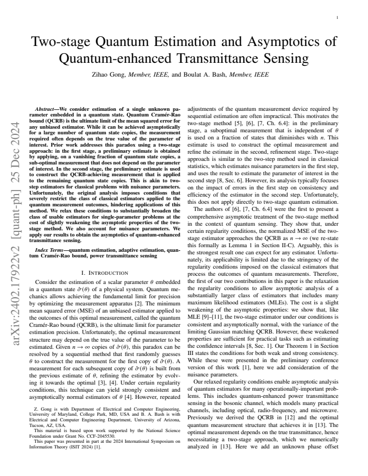 First page