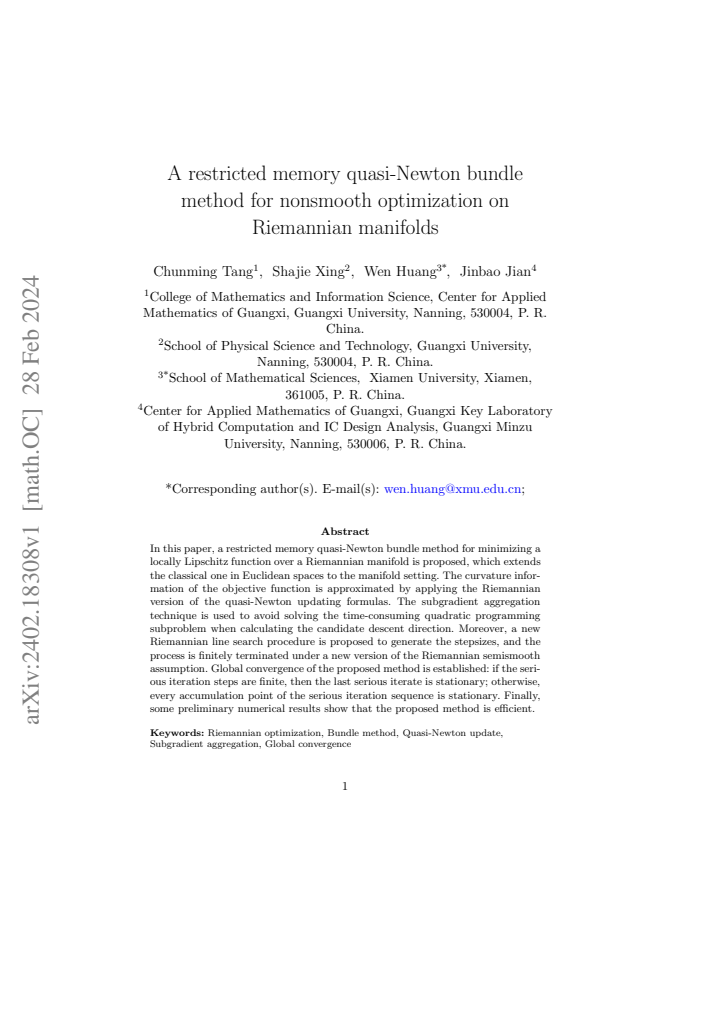 First page