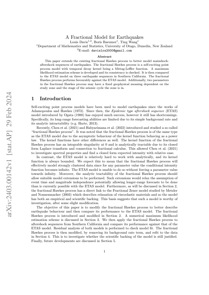First page