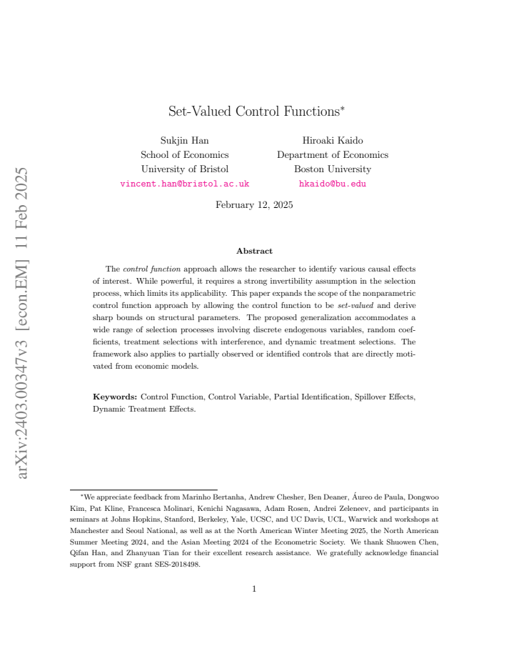 First page