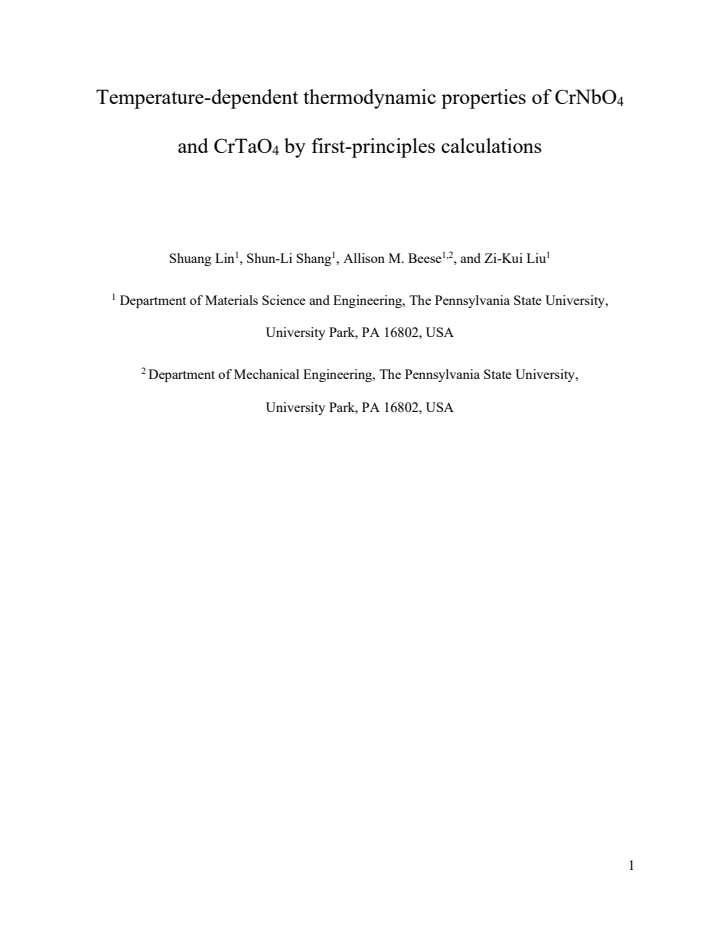First page