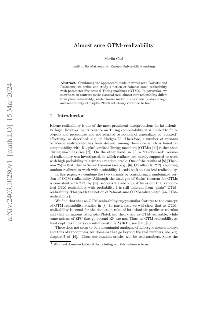 First page