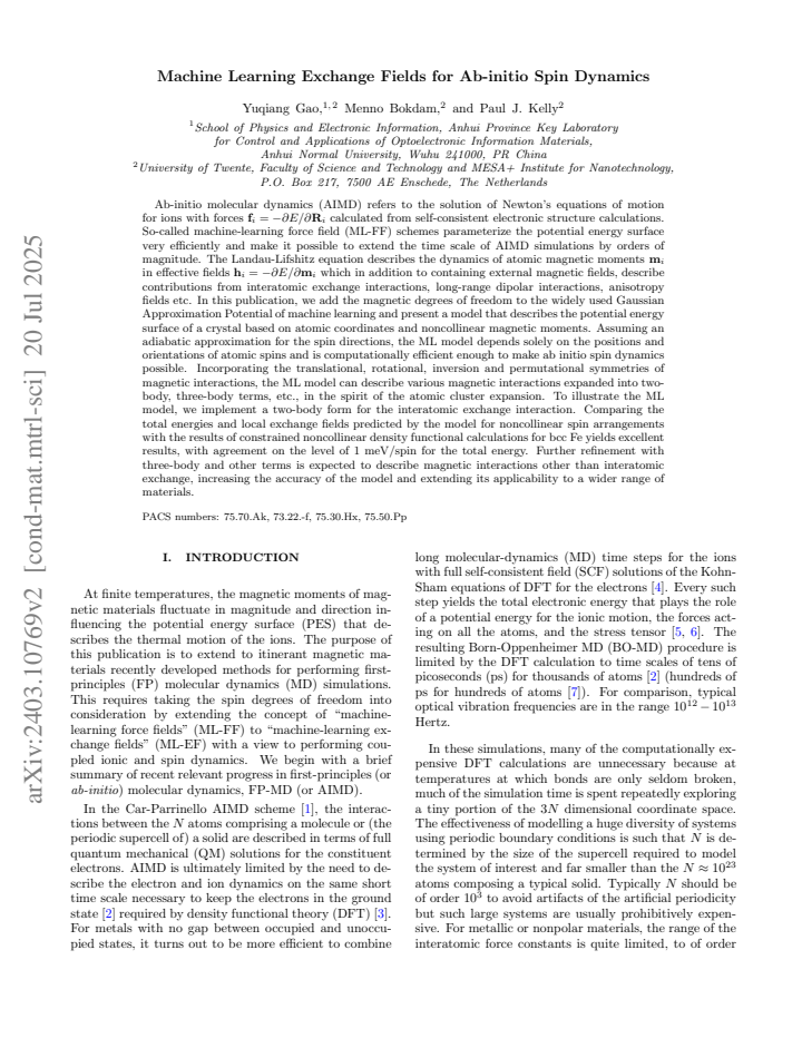 First page