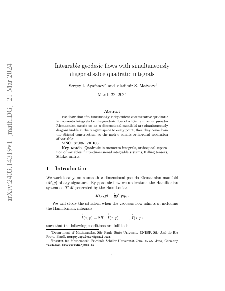 First page