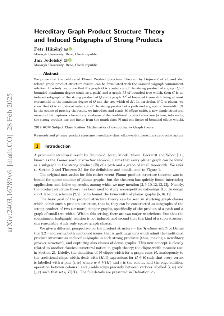 First page