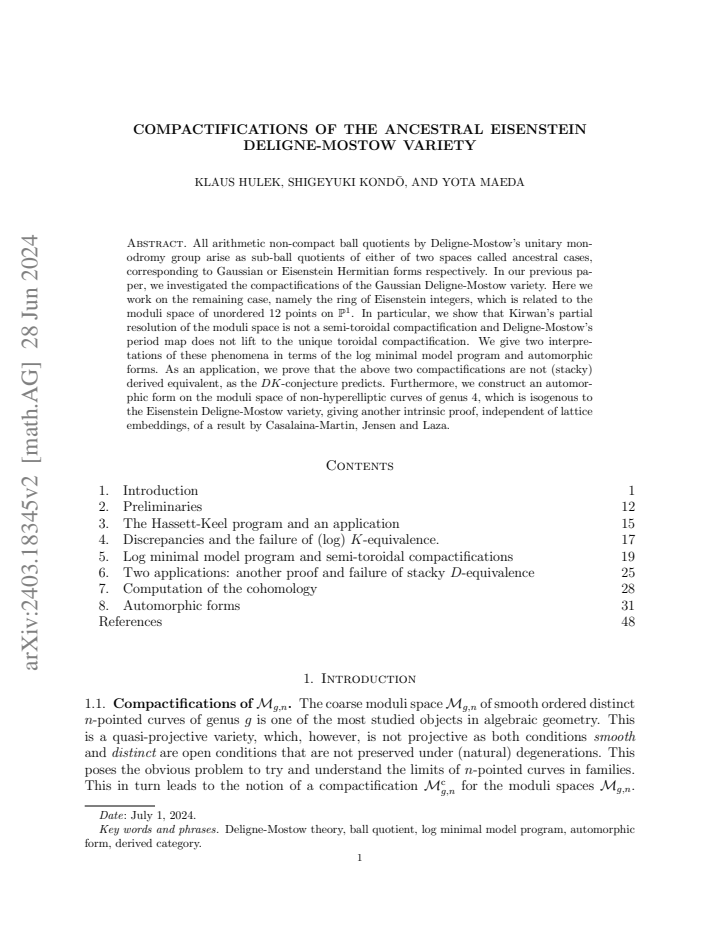 First page