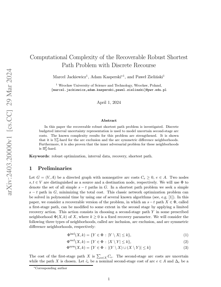 First page