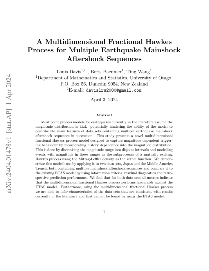 First page