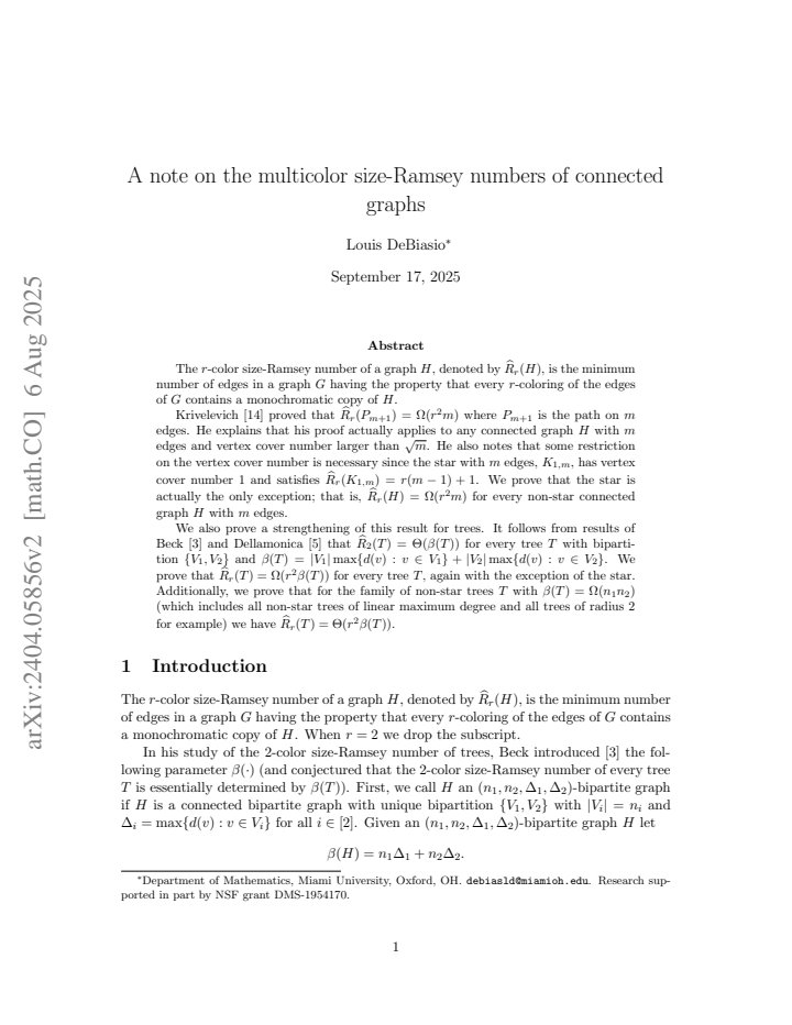 First page