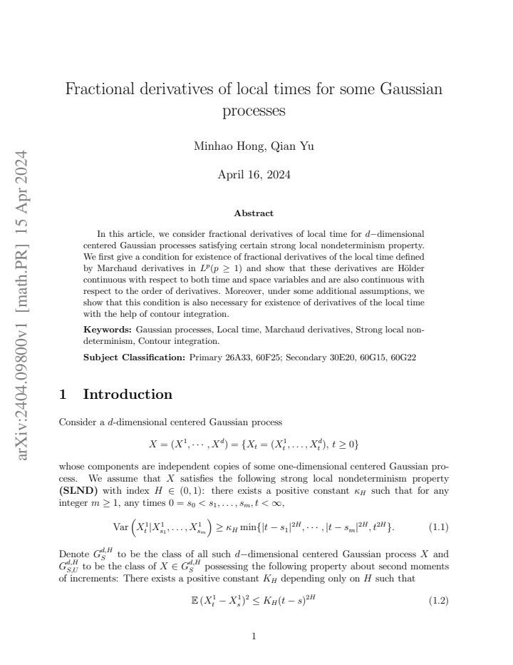 First page