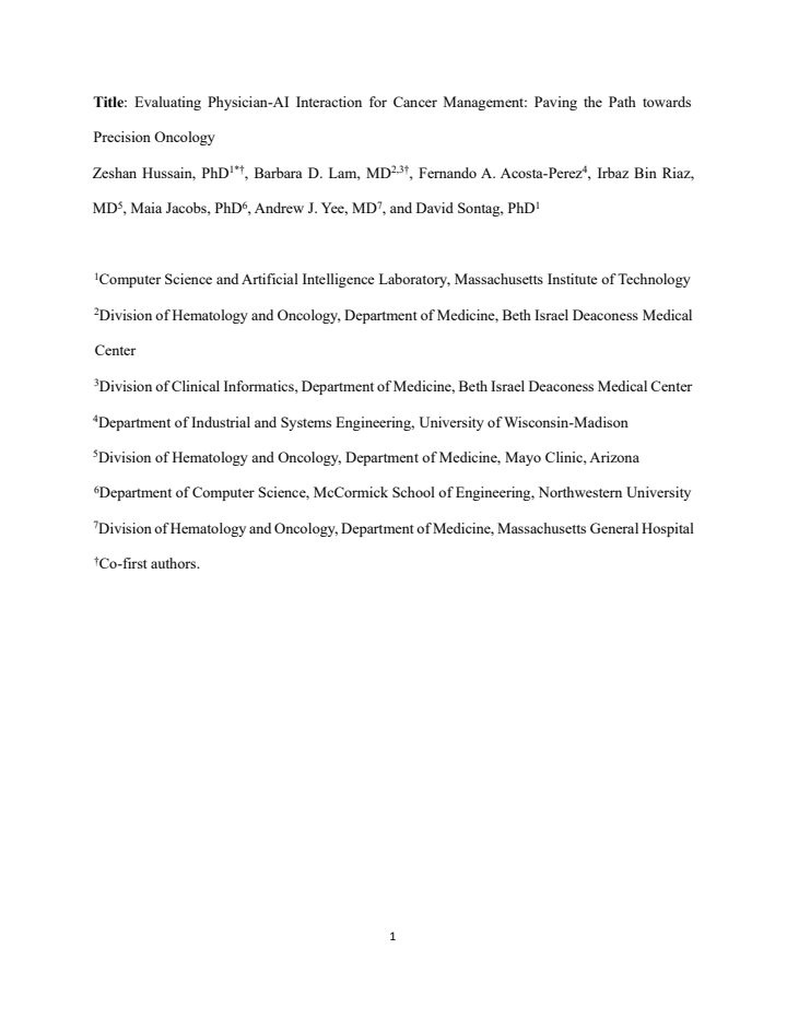 First page