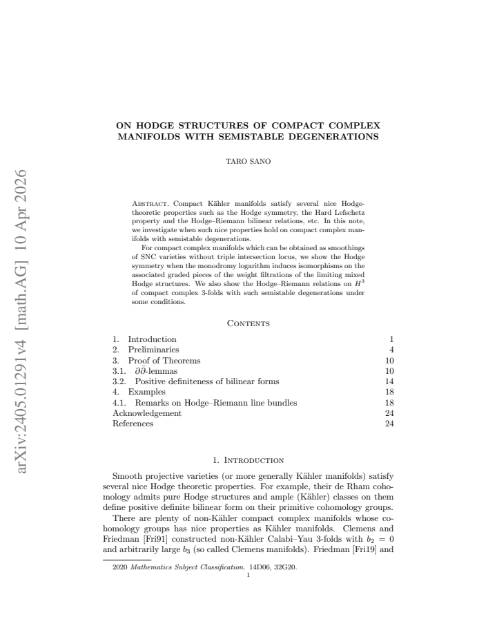 First page