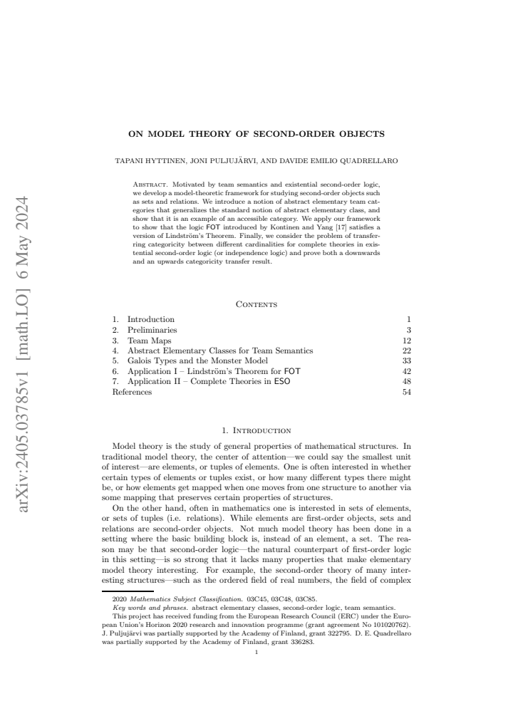 First page