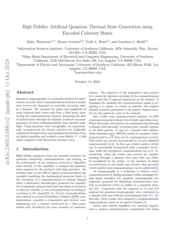 First page