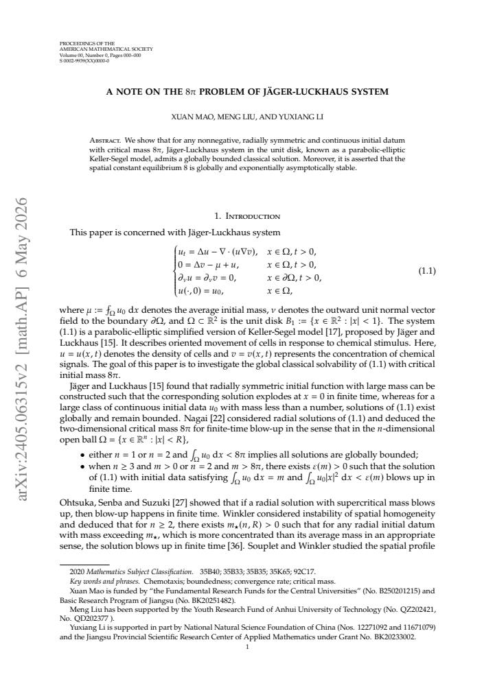 First page