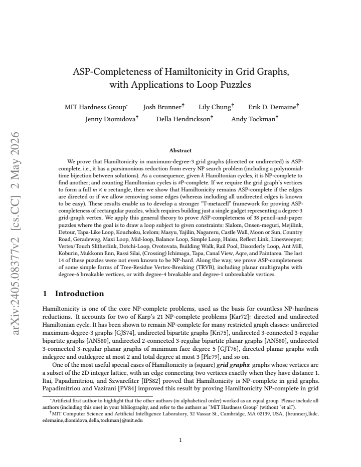 First page