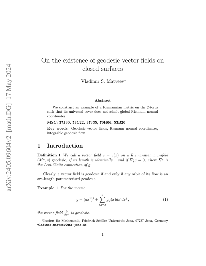 First page