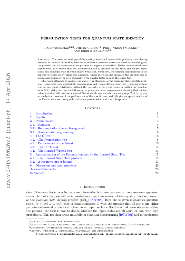 First page