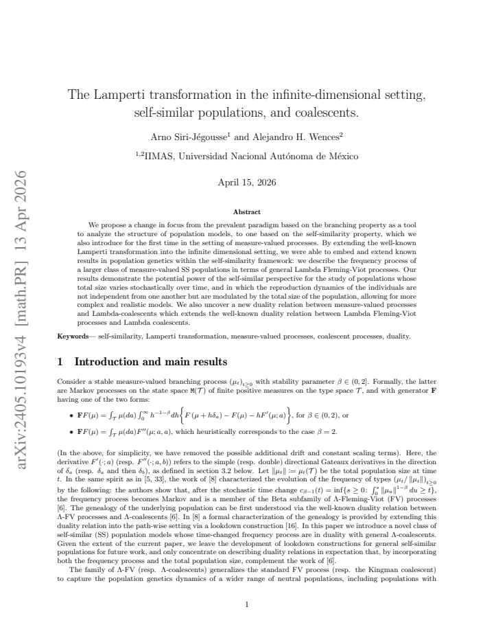 First page