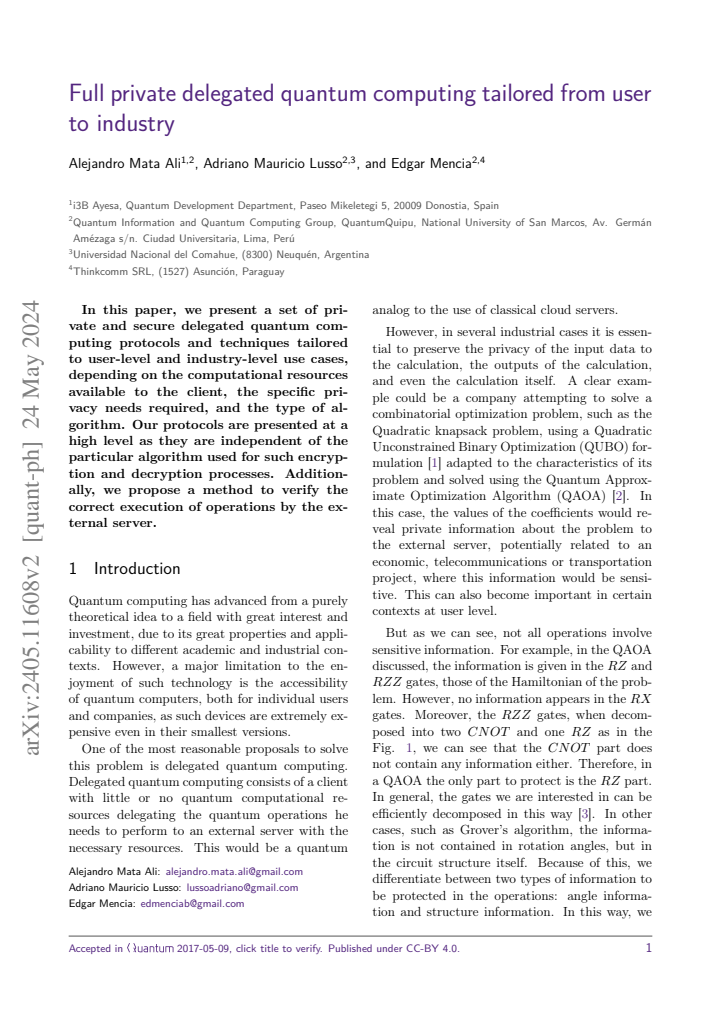 First page