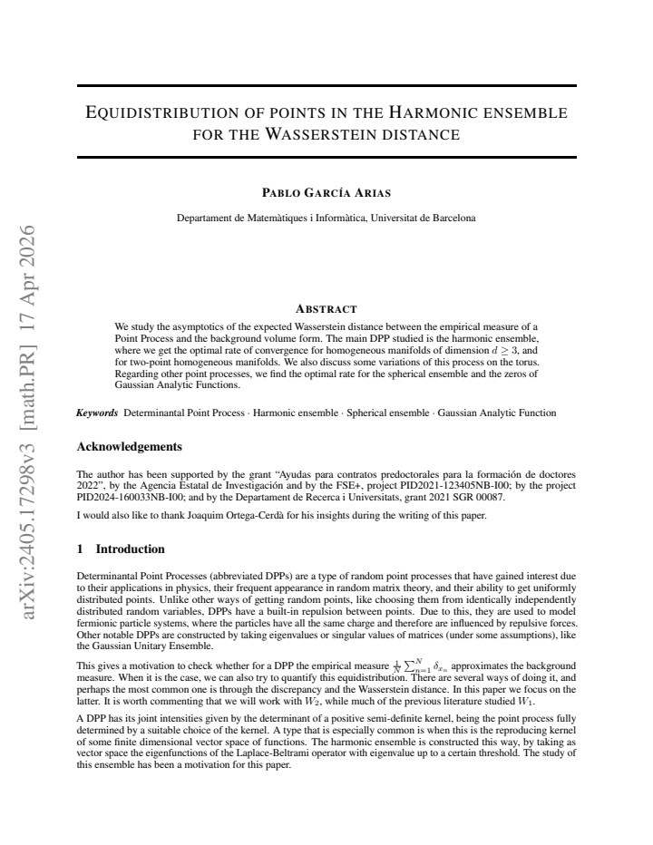 First page
