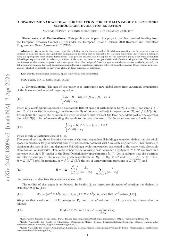 First page