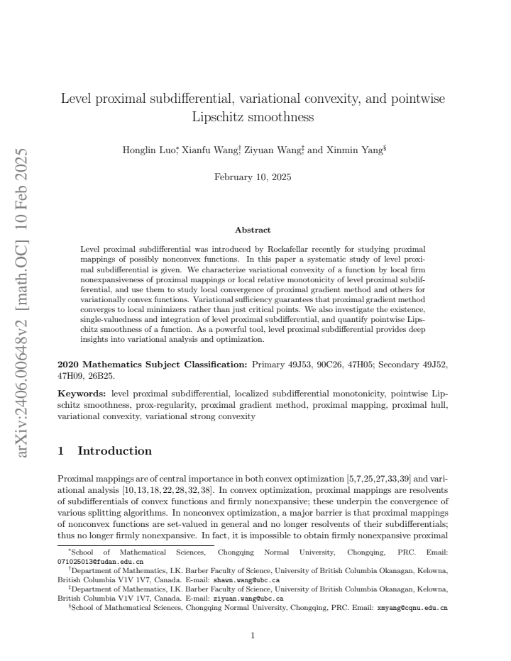 First page