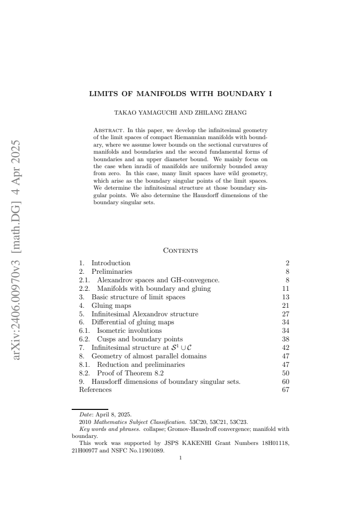 First page