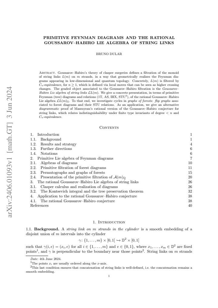 First page