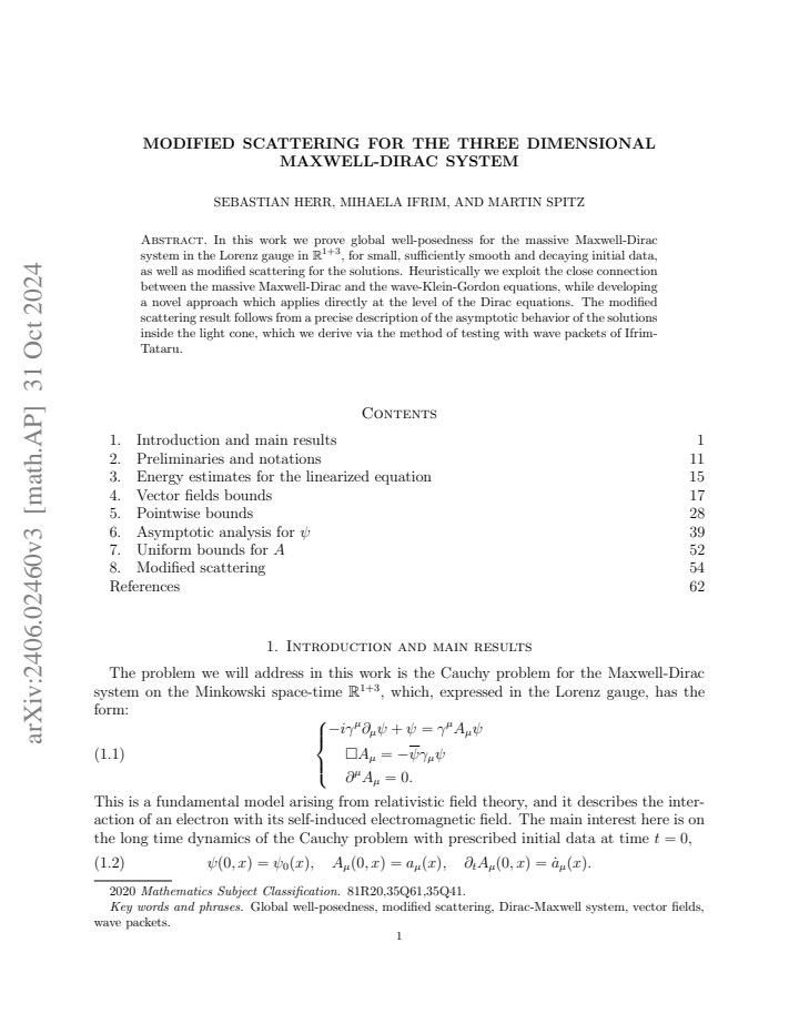 First page