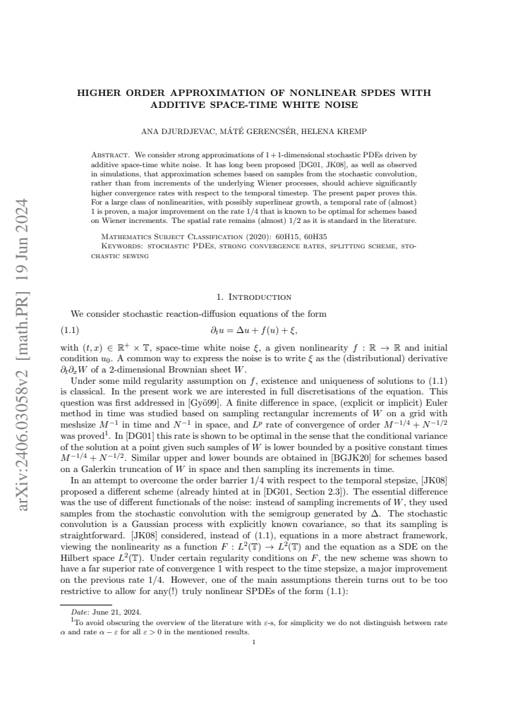 First page