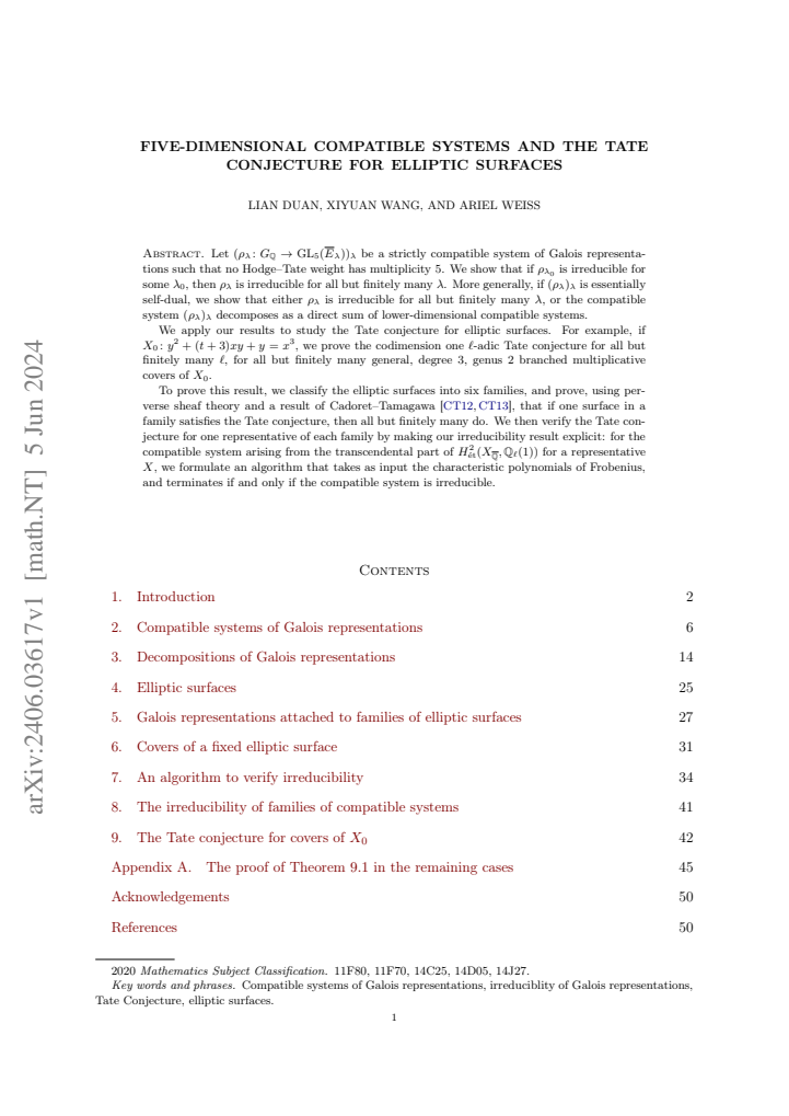 First page
