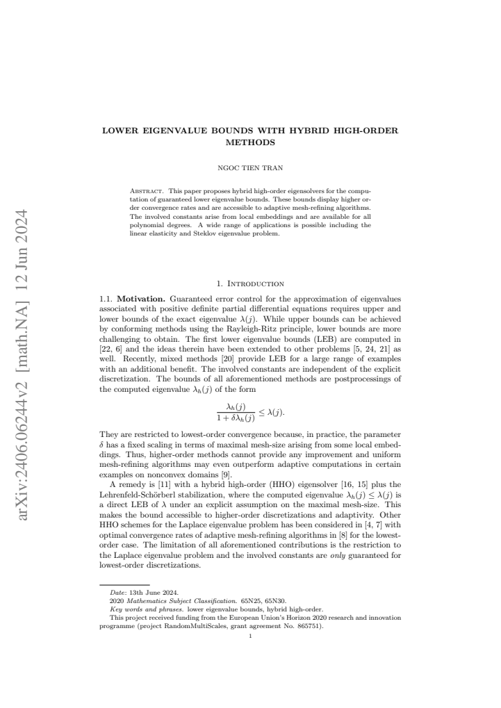 First page