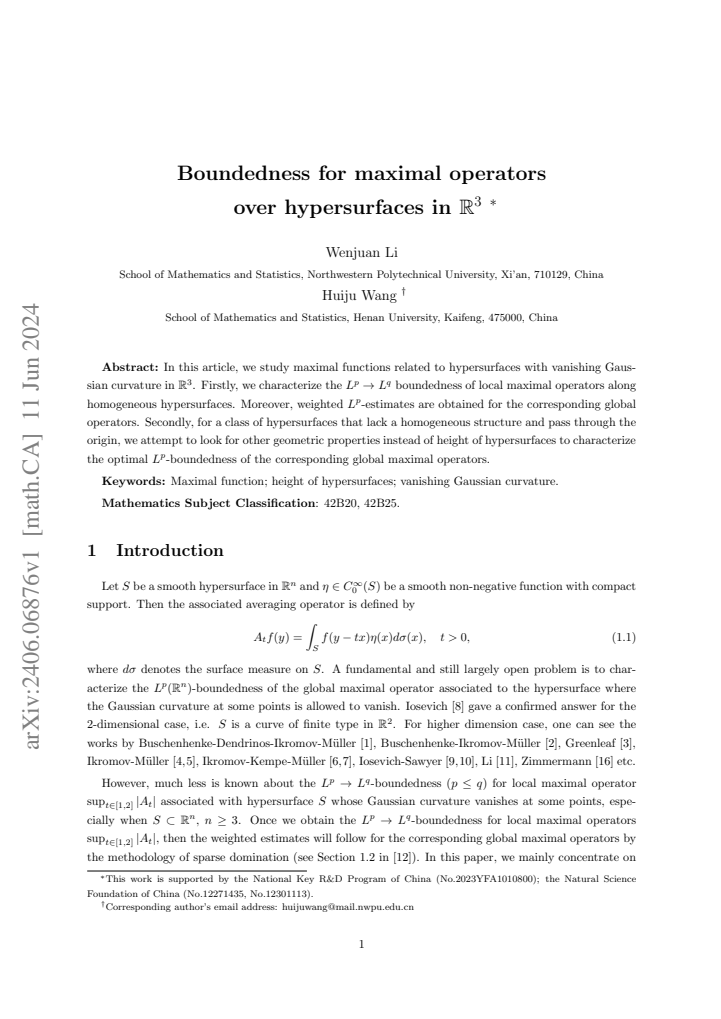 First page