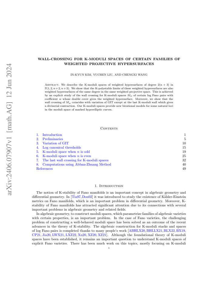 First page