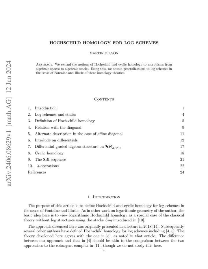 First page