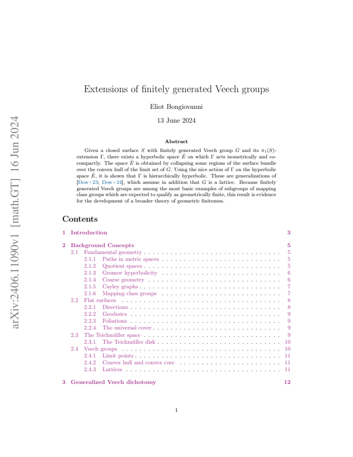 First page