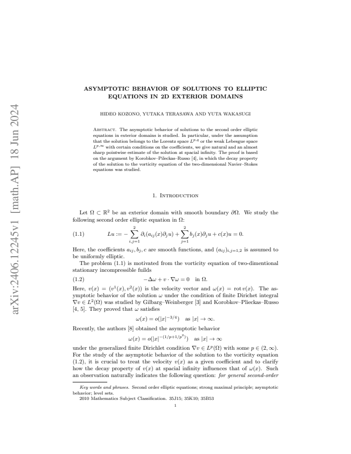 First page